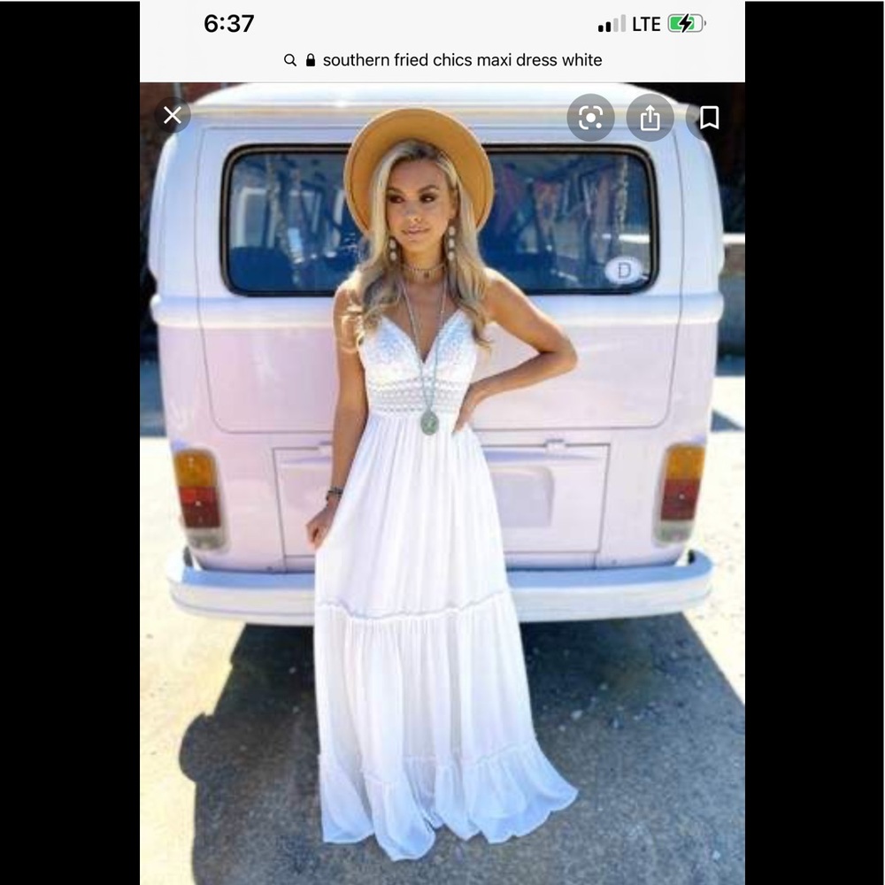White Boho Maxi